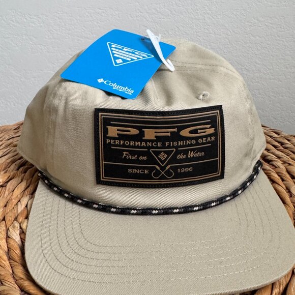 NWT-Columbia PFG Back Tack Snap Back Hat-Tan Unisex OS - Picture 2 of 6